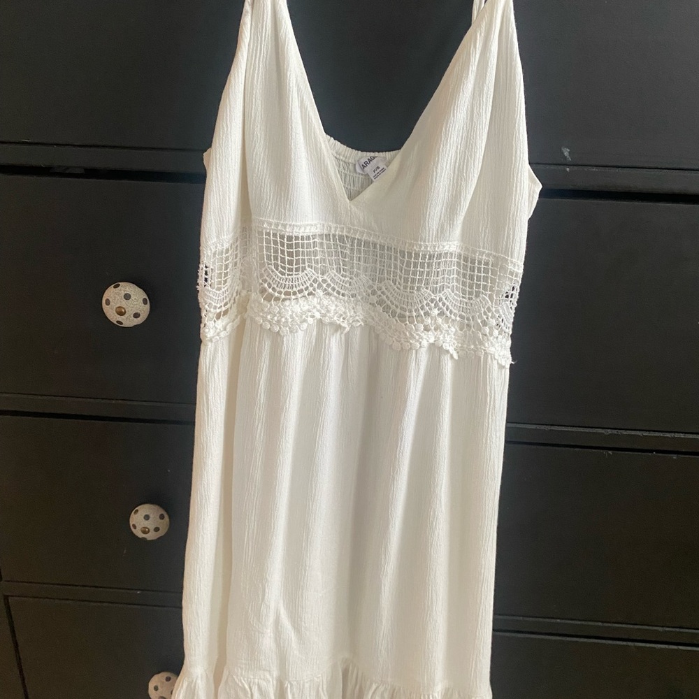 Garage white flowy dress
